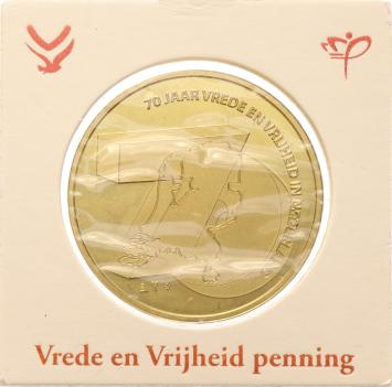 Nederland 2015 Vrede en Vrijheid penning in munthouder KNM