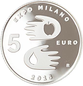 Expo 5 euro San Marino 2015 Proof
