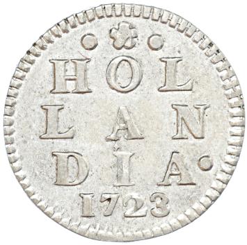 Holland Dubbele wapenstuiver 1723