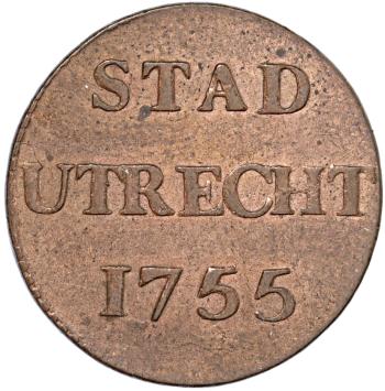 Utrecht-stad Duit 1755