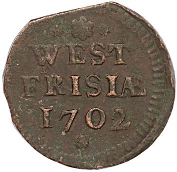West-Friesland Duit 1702