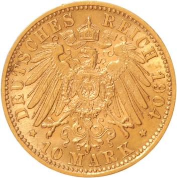 Germany Wurtenberg 10 marks 1904f