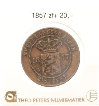 Nederlands Indië 2½ cent 1857 zf+