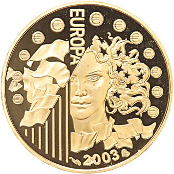 Frankrijk 10 euro goud 2003 Europa proof