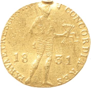 Nederland Dukaat goud 1831U mounted