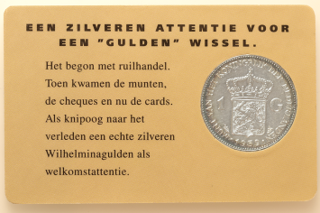 ING Bank Credit Card Gold Mastercard 1 guilder 1939 Coincard