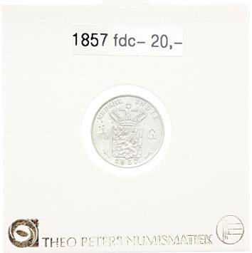 Nederlands Indië 1/10 gulden 1857 fdc-