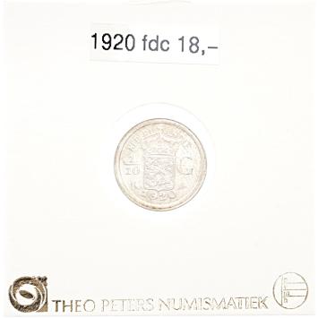 Nederlands Indië 1/10 gulden 1920 fdc
