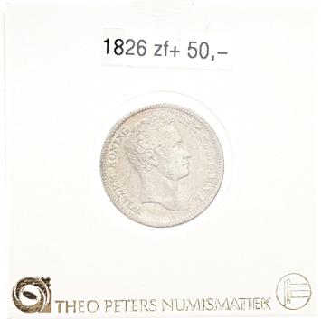 Nederlands Indië 1/4 gulden 1826 zf+