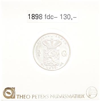 Nederlands Indië 1/4 gulden 1898 fdc-