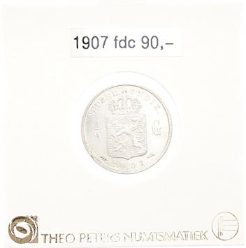 Nederlands Indië 1/4 gulden 1907 fdc