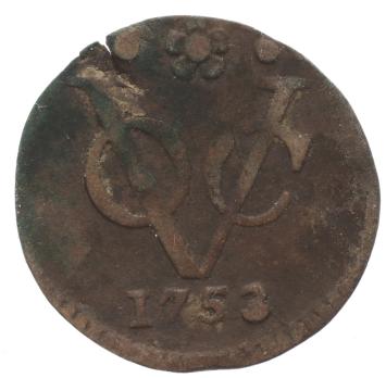 V.O.C. Holland 1/2 Duit 1753