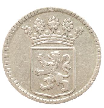 V.O.C. Holland 1/2 Duit zilver 1757