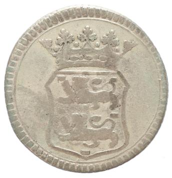 V.O.C. West Friesland Duit zilver 1756