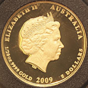 Australia 5 Dollars 2009 Kookaburra 2000