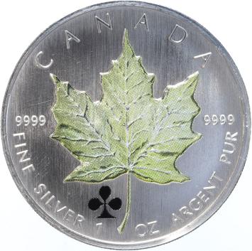 Canada Coloured Maple Leaf 2006 Privy Royal Flush 4 x 1 ounce silver
