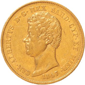 Italian States 20 lire 1847