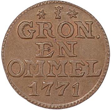 Groningen provincie Duit 1771