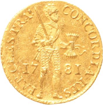 Utrecht Nederlandse dukaat goud 1781
