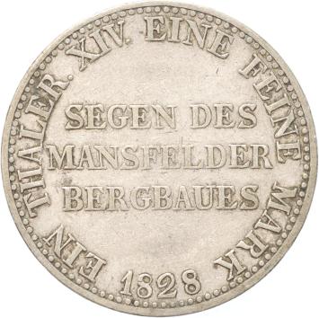 German States Prussia Thaler silver 1828A VF