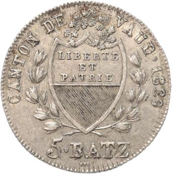 Switzerland Vaud 5 Batz silver 1729 A.UNC