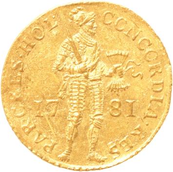 Holland Nederlandse dukaat goud 1781