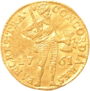 Utrecht Nederlandse dukaat goud 1761