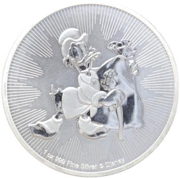 Nieuw-Zeeland Disney Scrooge 2018 1 ounce silver
