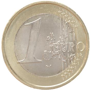 1 Euro UNC Portugal 2008 variant met oude kaart