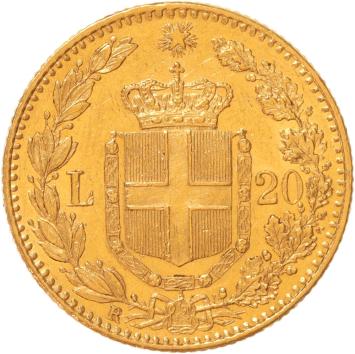 Italy 20 lire 1884