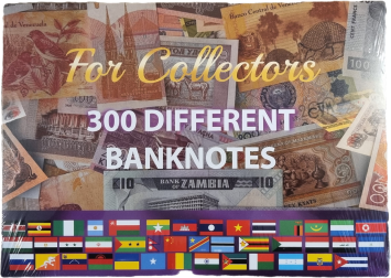 300 different banknotes world UNC