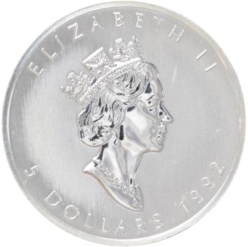 Canada Maple Leaf 1992 1 ounce silver