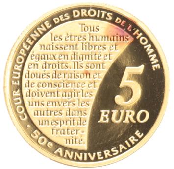 Frankrijk 5 euro goud 2009 Zaaister Mensenrechten