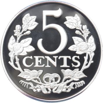 Replica 5 Cent 1909 in Zilver