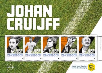 Johan Cruijff postzegelvel Nederland 2017