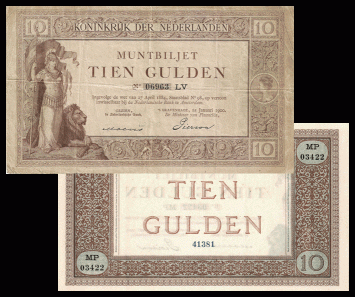 10 gulden 1898 Muntbiljet 35-1