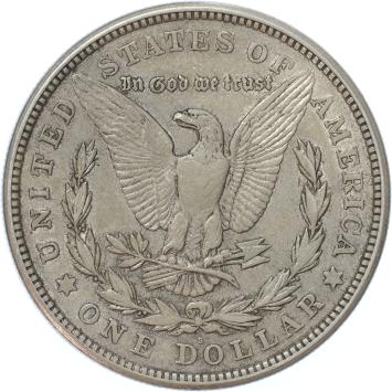 USA Morgan 1 dollar silver 1921s VF+