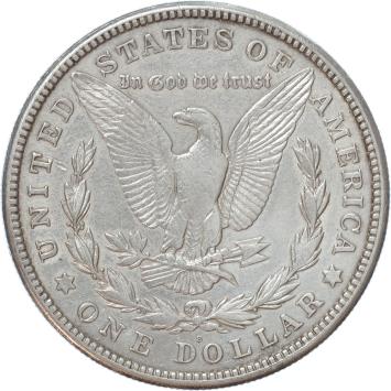 USA Morgan 1 dollar silver 1921s VF+