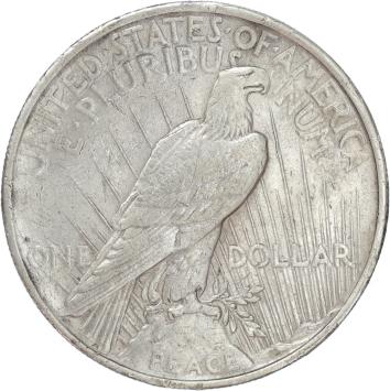 USA Peace 1 Dollar silver 1923 XF