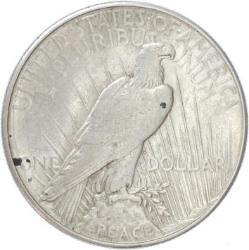 USA Peace 1 Dollar silver 1926s XF+