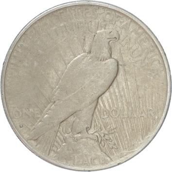 USA Peace 1 Dollar silver 1935s VF+