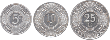 Nederlandse Antillen 5-10-25 Cent 2023