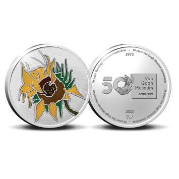 Nederland 2023 50 jaar Van Gogh Museum 5 ounce zilver