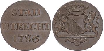 Utrecht-stad Duit 1786