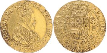 Zuidelijke Nederlanden Antwerpen. Double Souverain d'or 1642