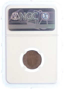 Netherlands Koningin Wilhelmina 1 cent 1905 MS65 RB