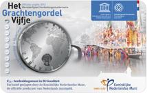 Grachtengordel 5 Euro 2012 herdenkingsmunt verzilverd BU