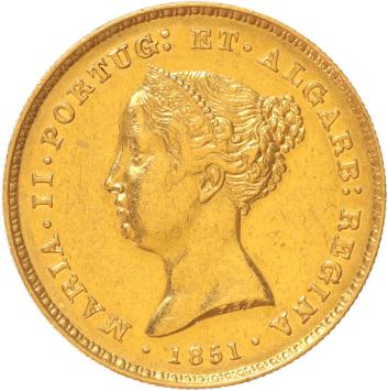 Portugal 2500 reis 1851