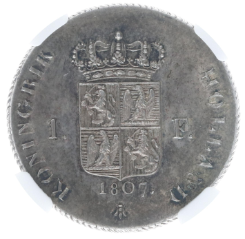 Koninkrijk Holland 1 Gulden zilver 1807