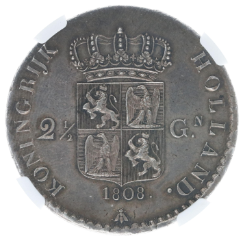 Kingdom of Holland 1806-1810 2 1/2 Guilders 1808
